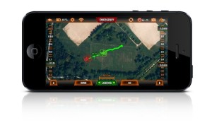 Drone app control screen